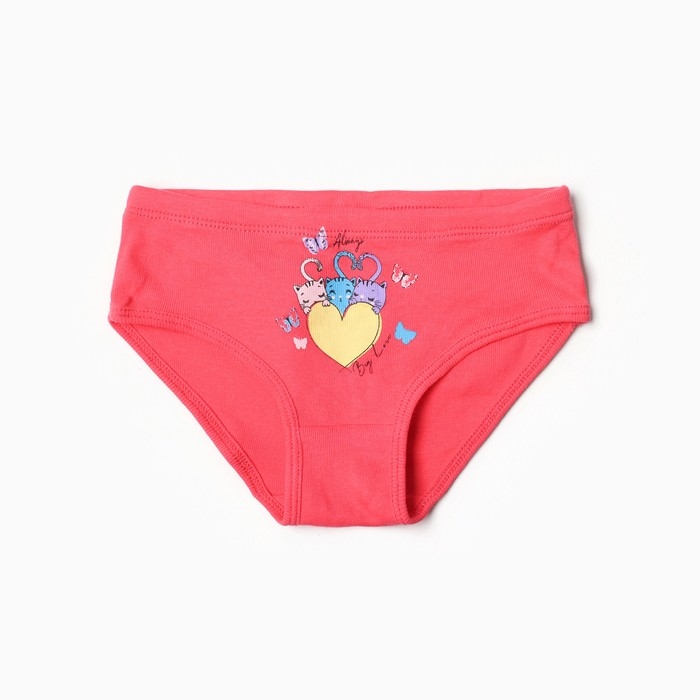 Трусы для девочки, цвет красный, рост 146 см