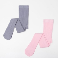 Набор колготок KAFTAN 92-98 см, цвет серый/розовый Набор колготок KAFTAN 92-98 см, цвет серый/розовый