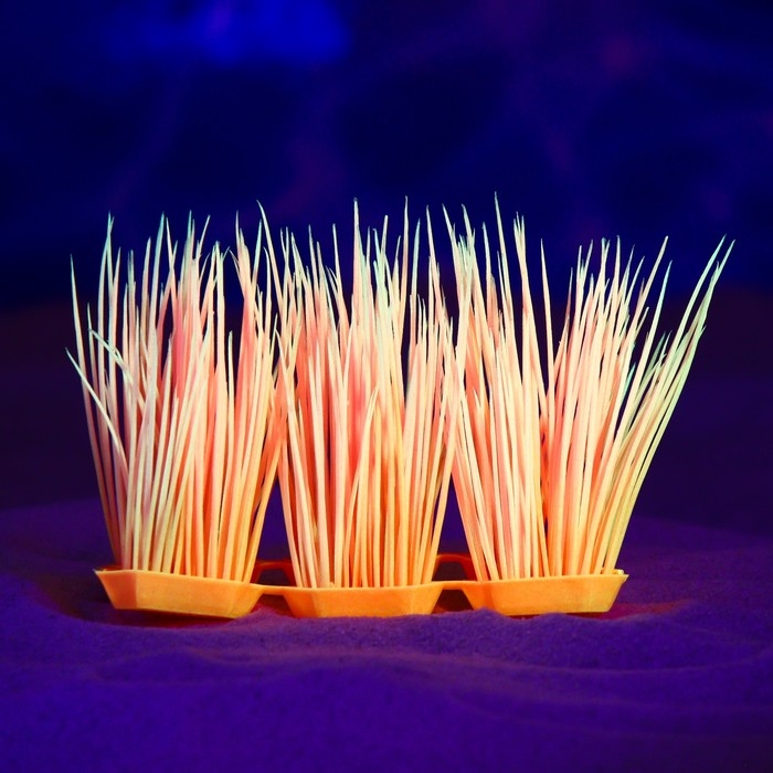 Растение искусственное аквариумное, светящееся, 9 см, красное Растение искусственное аквариумное, светящееся, 9 см, красное