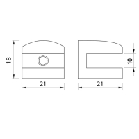 Полкодержатель P108GP, до 10 мм., цвет золото Полкодержатель P108GP, до 10 мм., цвет золото