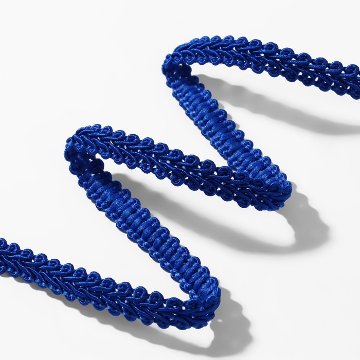 Тесьма декоративная &laquo;Шанель&raquo;, 8 мм, 10 &plusmn; 1 м, цвет синий