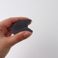 Вставки для уменьшения размера обуви, 7,5 &times; 4,5 см, пара, цвет чёрный