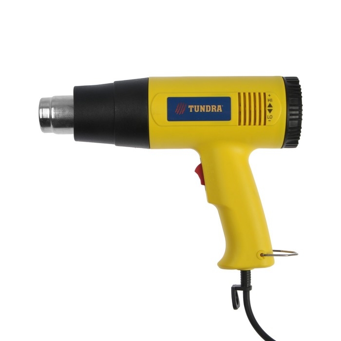 Строительный фен ТУНДРА, 2000 Вт, 250-500 л/мин, плавная регулировка температуры 60-600°С Строительный фен ТУНДРА, 2000 Вт, 250-500 л/мин, плавная регулировка температуры 60-600°С