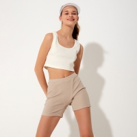 Топ женский MINAKU: Basic line цвет экрю, р-р 42 Топ женский MINAKU: Basic line цвет экрю, р-р 42