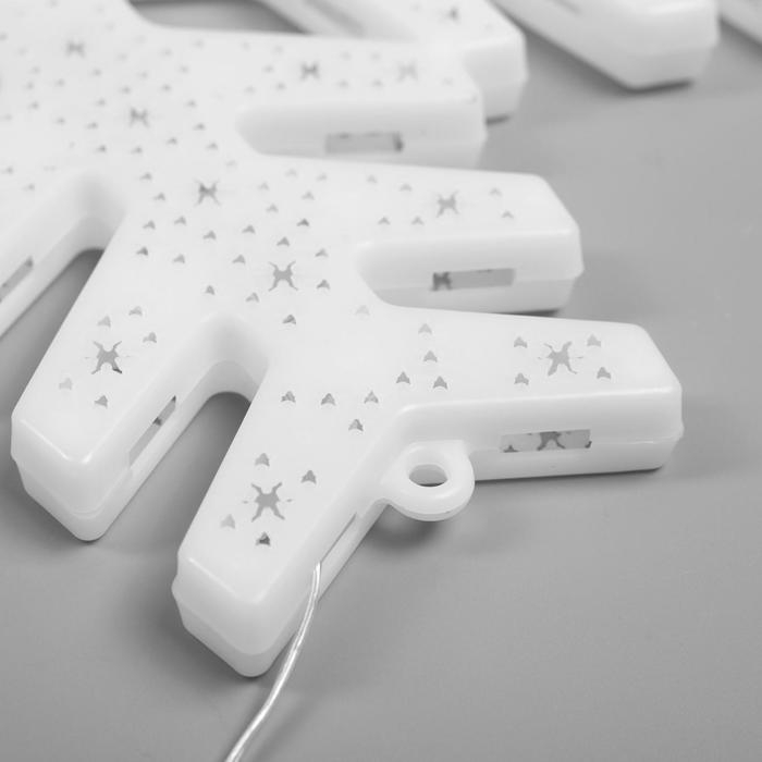 Светодиодная фигура &laquo;Снежинка&raquo; 40 см, пластик, 220 В, свечение мульти (RG/RB)