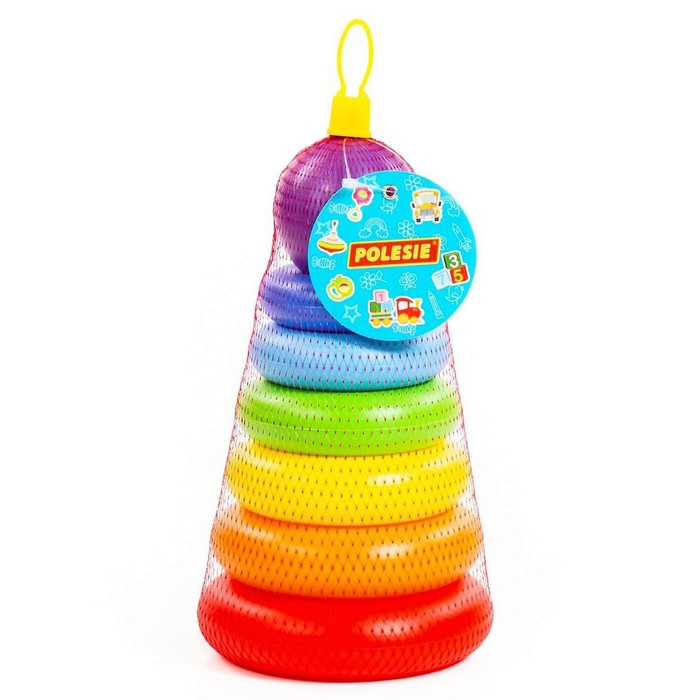 Пирамидка &laquo;Колечко-шар&raquo;, 8 элементов, h=240 мм