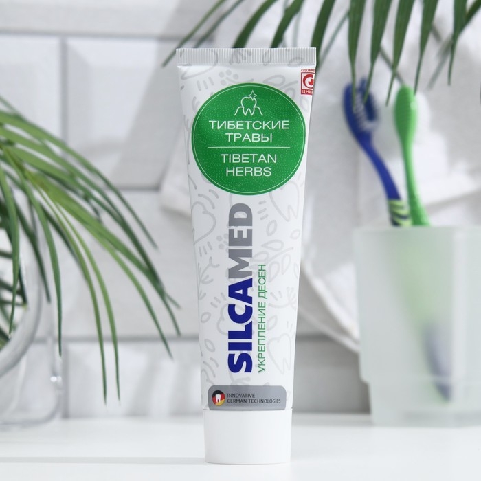 Зубная паста Silcamed, &laquo;Тибетские травы&raquo;, 130 г