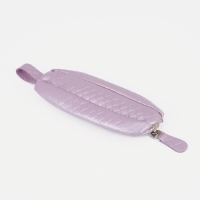 Ключница на молнии TEXTURA, длина 14,5 см, кольцо, цвет светло-сиреневый
