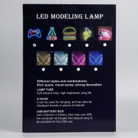 Неоновая вывеска &laquo;Геймпад&raquo; 40.5 x 28 см, USB, свечение сине-красно-зелено-тепло белое