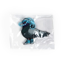 Брелок для ключей акриловый на цепочке &laquo;Голубь&raquo;, 5 х 8.7 см