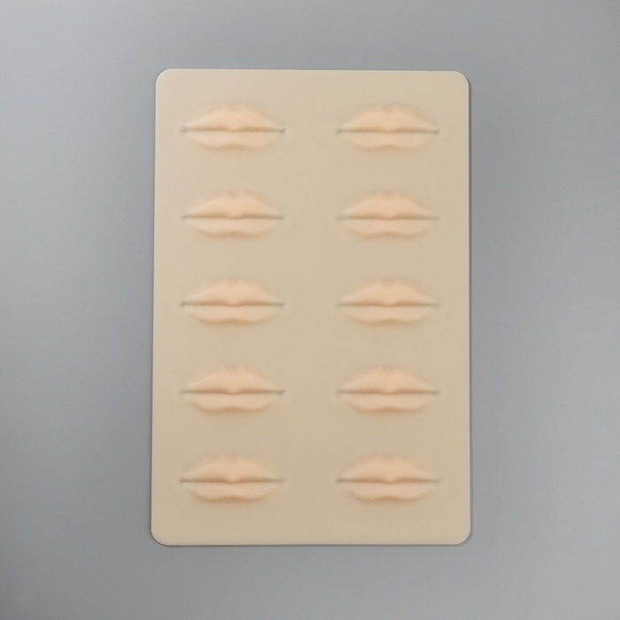 Искусственная кожа для тату и татуажа губ, 24,5 &times; 15 см, цвет бежевый