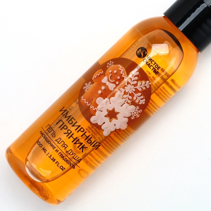 Гель для душа , 100 мл, аромат имбирного пряника, Новый Год Гель для душа , 100 мл, аромат имбирного пряника, Новый Год