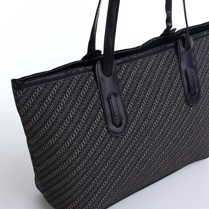 Сумка женская на молнии, средний размер, цвет чёрный Сумка женская на молнии, средний размер, цвет чёрный