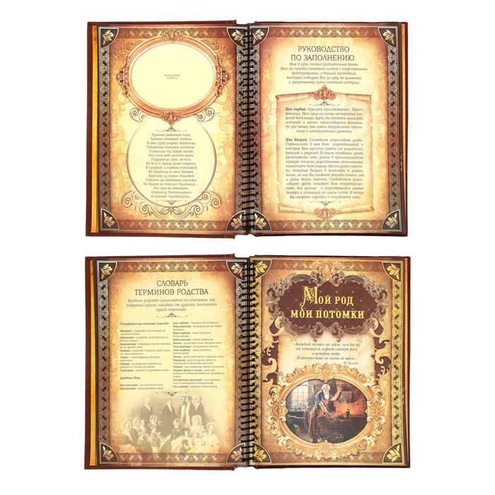 Родословная книга &laquo;История семьи&raquo;, 30 листов, 24.5 х 29.2 см