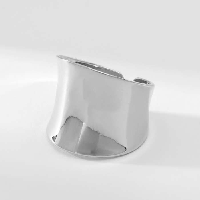 Кольцо металл &laquo;Тренд&raquo; оковы, цвет серебро, безразмерное