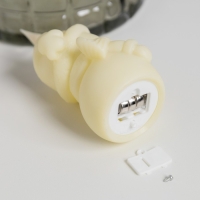 Светодиодная фигура &laquo;Снеговик&raquo; 7 &times; 12 &times; 5 см, пластик, батарейки AG13х3 (в комплекте), свечение тёплое белое