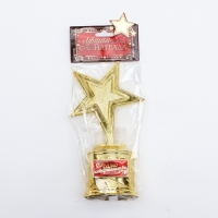 Кубок наградная фигура: звезда &laquo;Само совершенство&raquo; золото, пластик, 16 х 6 см.