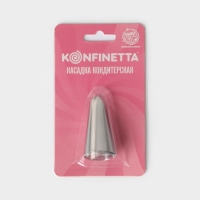 Насадка кондитерская KONFINETTA &laquo;Лепесток&raquo;, d=2,3 см, выход d=1,4 см, нержавеющая сталь