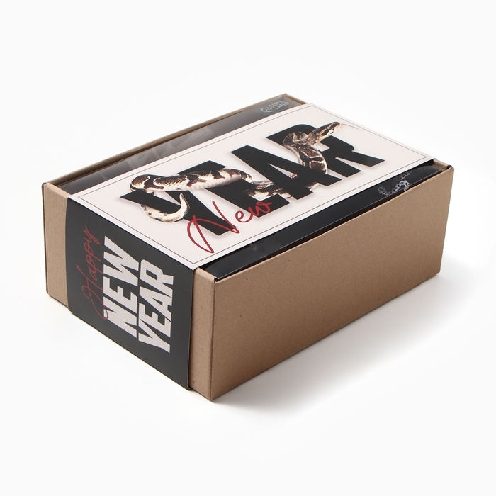 Набор подарочный "New Year" плед, носки (2 пары), термостакан