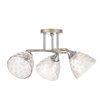 Светильник потолочный Соллар 54х54х26  , 3х60Вт Е27, Золото, хром