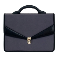 Портфель деловой 350 х 260 х 100 мм, текстильный, 2 отделения "Ладога" комбинированный серый, 1С112 Портфель деловой 350 х 260 х 100 мм, текстильный, 2 отделения "Ладога" комбинированный серый, 1С112