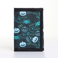 Кошелёк детский на липучке &laquo;Выбражулька&raquo;, цвет тёмно-зелёный