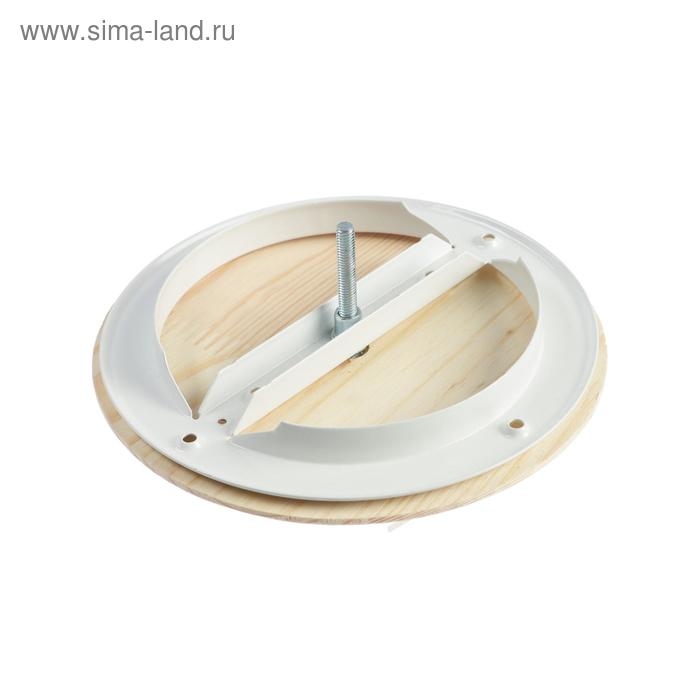 Анемостат ERA 12,5DW Pine, d=125 мм, для бани и сауны, с фланцем, цвет сосна