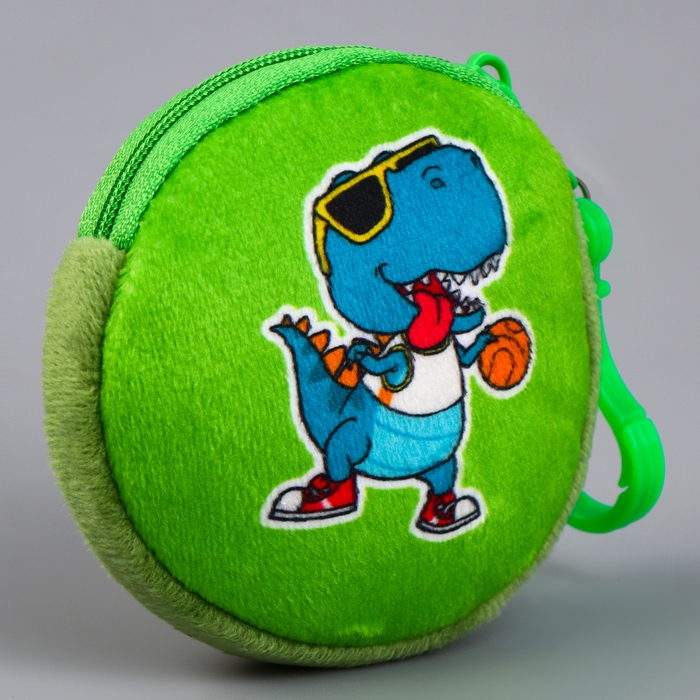 Кошелёк детский для мальчика в шоубоксе &laquo;Динозаврик&raquo;, плюш, цвет МИКС