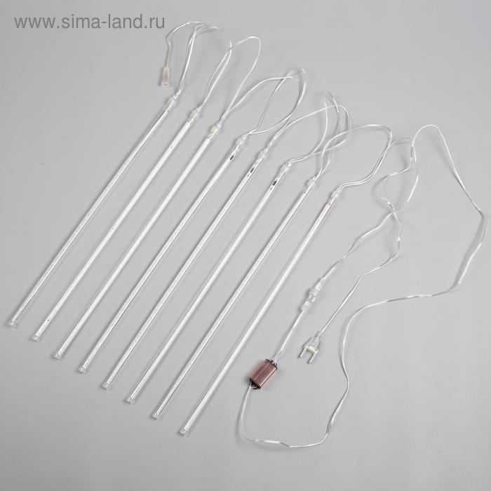 Гирлянда &laquo;Сосульки&raquo; 2.5 &times; 0.5 м, IP65, прозрачная нить, 288 LED, свечение мульти с эффектом стекания, 12 В