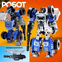 Робот &laquo;Спецбот. Погрузчик&raquo;, трансформируется, собирается в 1 большого из 7 роботов