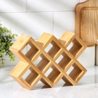 Подставка для бутылок Доляна, 24,5×17×6,2 см, бамбук Подставка для бутылок Доляна, 24,5×17×6,2 см, бамбук