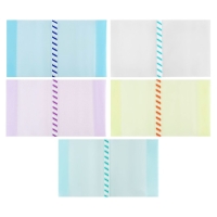 Набор обложек ПЭ 5 штук, 305 х 500 мм, 200 мкм, для учебников формата А4+, универсальная, с закладкой, МИКС Набор обложек ПЭ 5 штук, 305 х 500 мм, 200 мкм, для учебников формата А4+, универсальная, с закладкой, МИКС