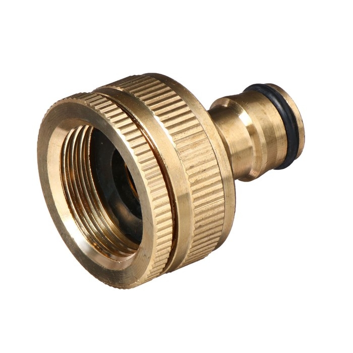 Штуцер, внутренняя резьба 3/4"&ndash;1", быстросъёмное соединение, латунь, Greengo
