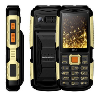 Сотовый телефон BQ M-2430 Tank Power, 2.4", 2 sim, microSD, 4000мАч, золотистый Сотовый телефон BQ M-2430 Tank Power, 2.4", 2 sim, microSD, 4000мАч, золотистый