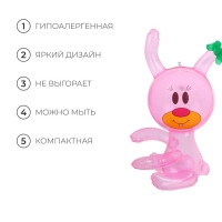 Игрушка надувная &laquo;Зайчик&raquo;, 35 см, цвет розовый