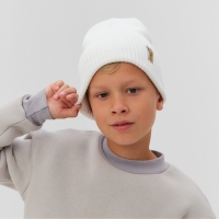 Шапка детская MINAKU р-р 48-50, цвет белый Шапка детская MINAKU р-р 48-50, цвет белый