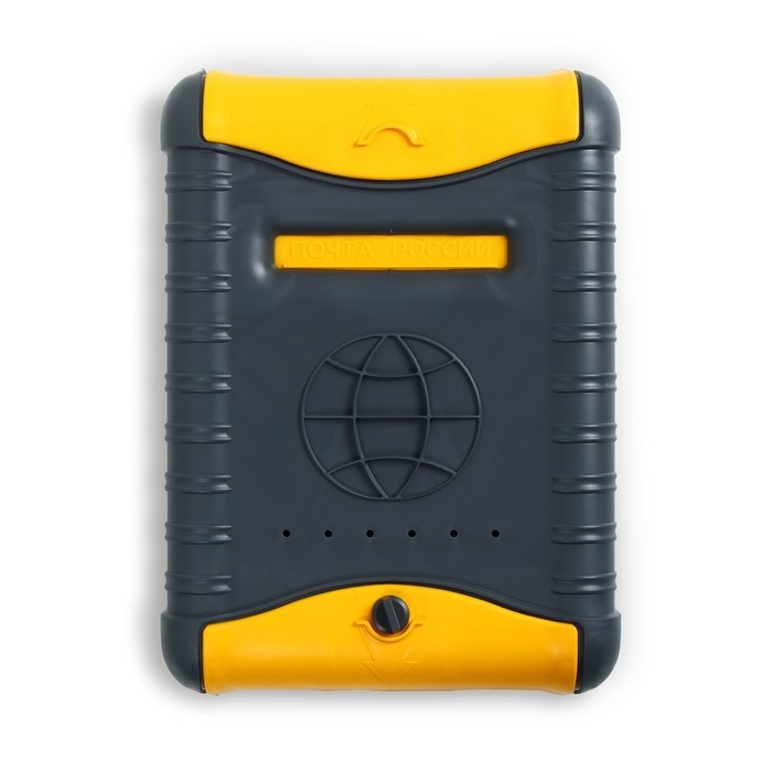 Ящик почтовый, пластиковый, &laquo;Стандарт&raquo;, с щеколдой, с накладкой, серый