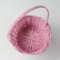 Набор корзин, 19х7,5х9,5/31 см, 22х9х11/34 см, 24х9х11,5/35 см, 3 шт, розовые, бамбук