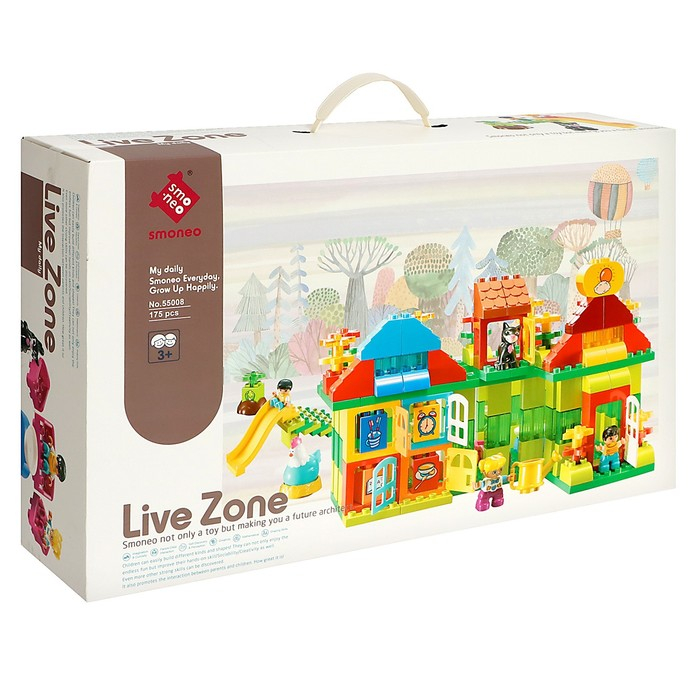 Конструктор &laquo;Двухэтажный дом&raquo;, 2 варианта сборки, 175 деталей