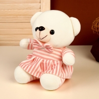 Мягкая игрушка &laquo;Мишутка в платье&raquo;, цвет белый