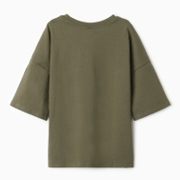 Футболка детская MINAKU цвет хаки, рост 116 см