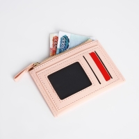 Картхолдер на молнии, цвет розовый Картхолдер на молнии, цвет розовый