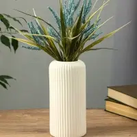 Ваза керамика настольная "Флоранс классик" 20х9,5х7 см, белый