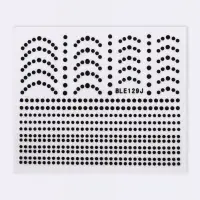 Наклейки для ногтей &laquo;Бусинка&raquo;, чёрные