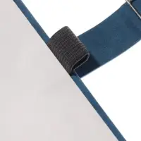 Ежедневник недатированный формат А5, с хлястиком, 112л, линия, пвх, Синий