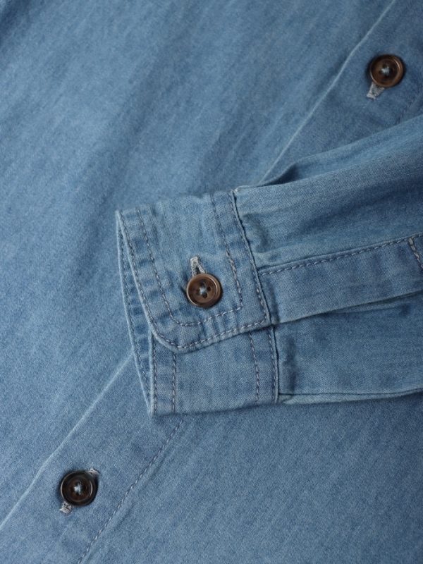 Рубашка джинсовая Крошка Я, р.80-86 см, голубой