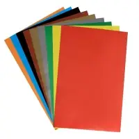 Бумага цветная А4, 10 листов, 10 цветов, Calligrata, мелованная, в папке, МИКС