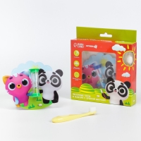 Набор зубная щётка и детские песочные часы для чистки зубов на присоске &laquo;Малыши-кругляши&raquo;