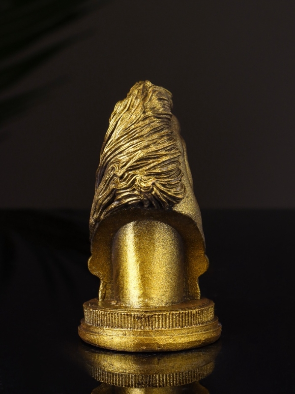 Фигура "Конь " 9х6 см, цвет старое золото