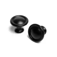 Ручка-кнопка ТУНДРА РК044BL, черная